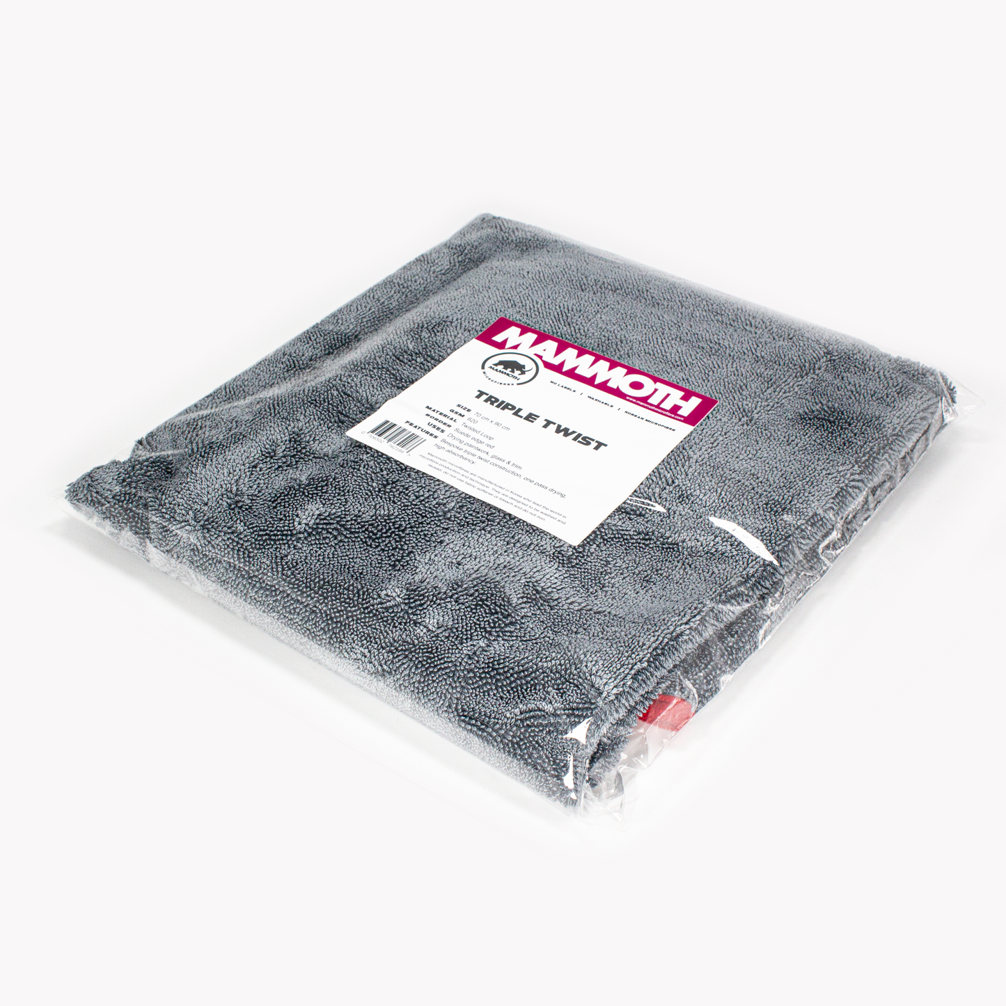 Mammoth Microfibre - Triple Twist 620 GSM Drying Towel, 70cm x 90cm