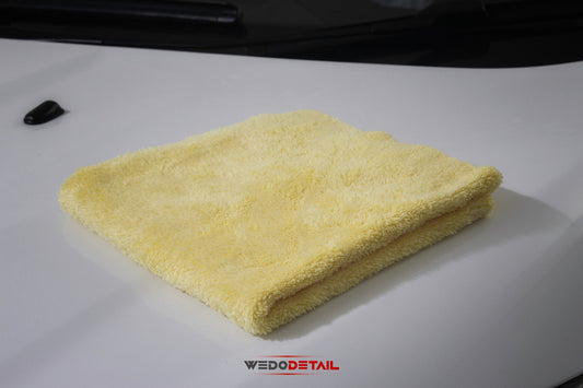 Mammoth Microfibre - Fluffy Canary 360 GSM Edgeless Microfibre Towel - WeDoDetail